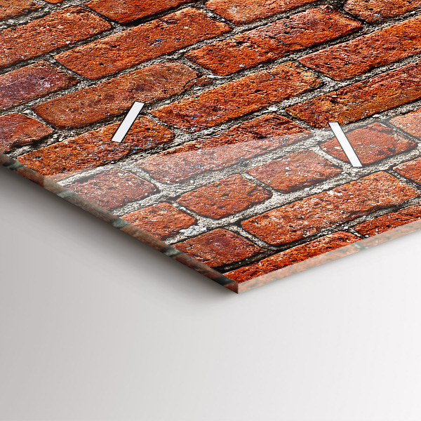 Orologio rettangolare Vecchio muro di mattoni