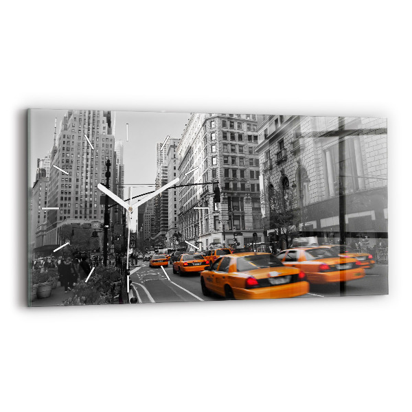 Orologio rettangolare Manhattan e i taxi