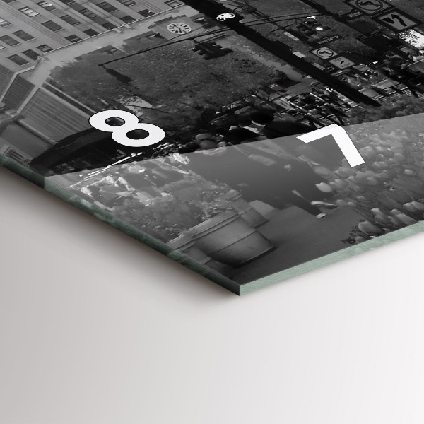 Orologio rettangolare Manhattan e i taxi