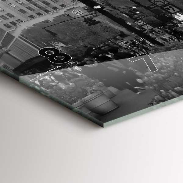 Orologio rettangolare Manhattan e i taxi