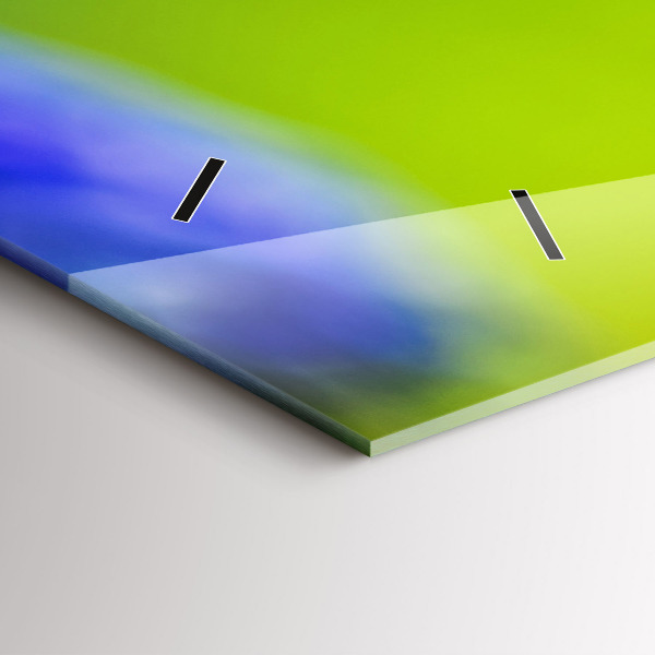 Orologio rettangolare Fiori blu