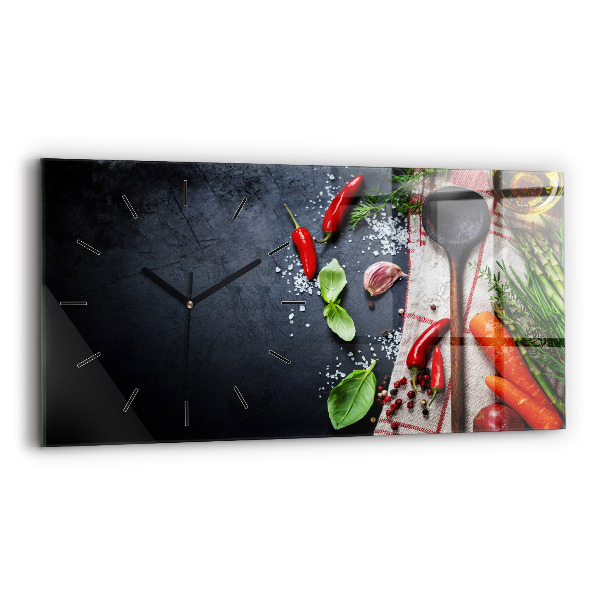 Orologio rettangolare Verdure