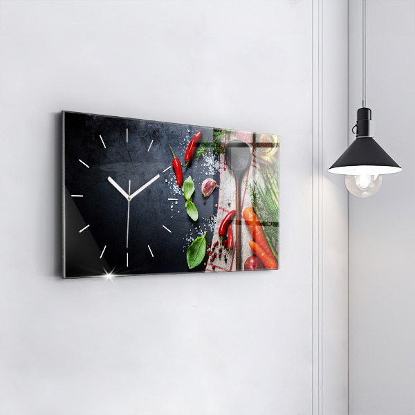 Orologio rettangolare Verdure