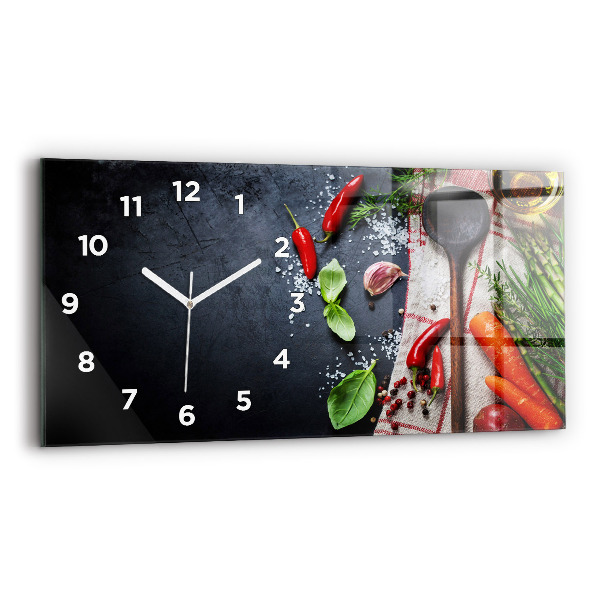 Orologio rettangolare Verdure