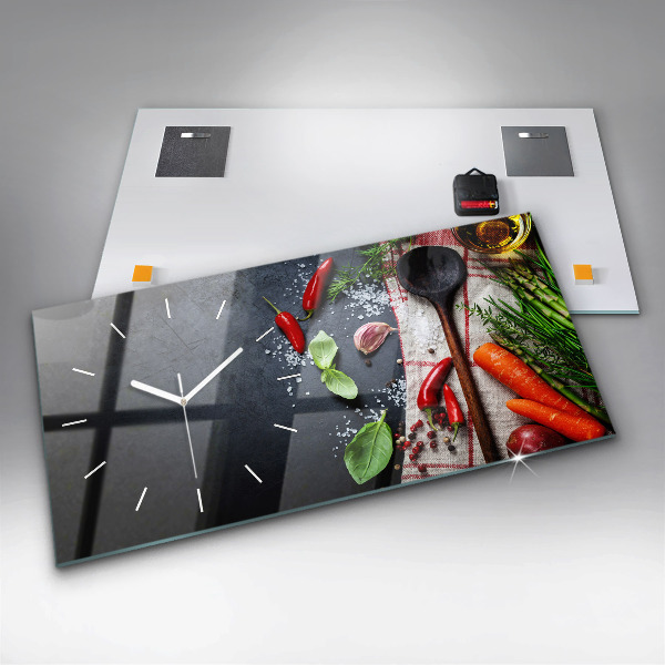 Orologio rettangolare Verdure