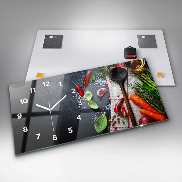 Orologio rettangolare Verdure