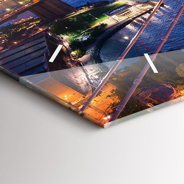 Orologio rettangolare New York e il tramonto