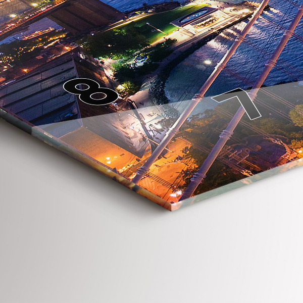 Orologio rettangolare New York e il tramonto