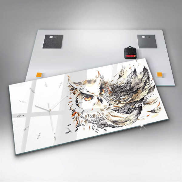 Orologio rettangolare Gufo simbolo di saggezza