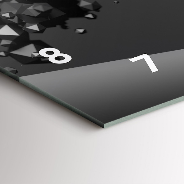 Orologio rettangolare Astrazione nera