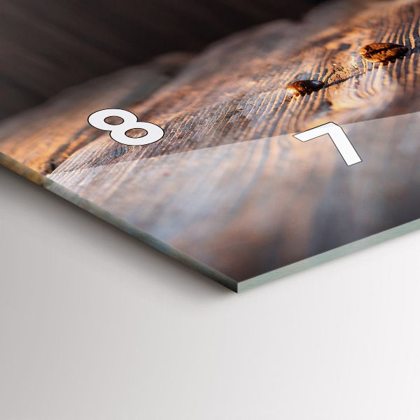 Orologio rettangolare Una tazza di caffè