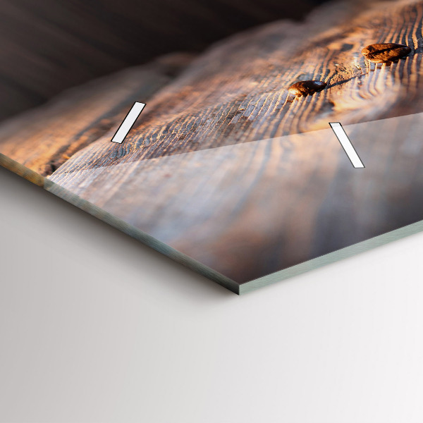 Orologio rettangolare Una tazza di caffè