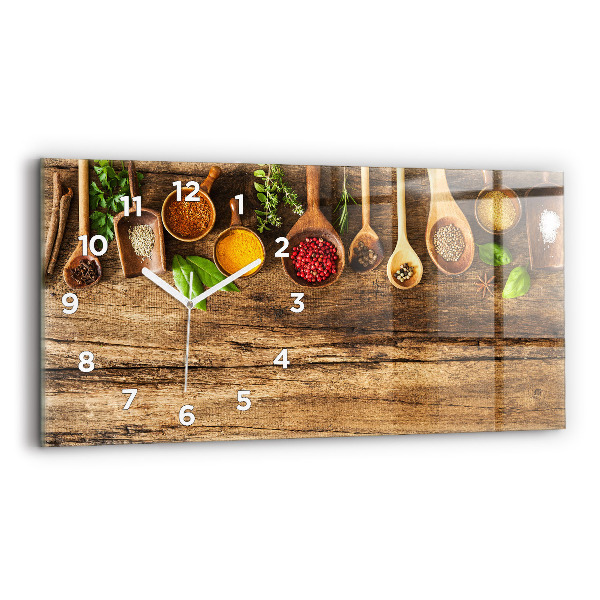 Orologio rettangolare Cucchiai di spezie