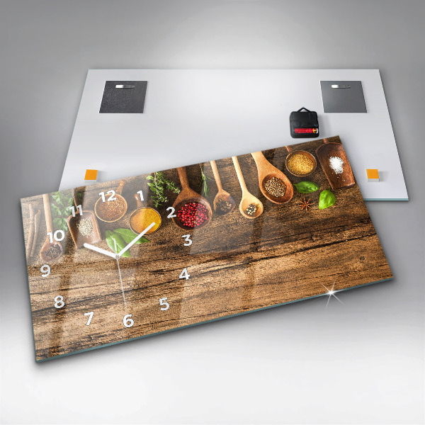 Orologio rettangolare Cucchiai di spezie