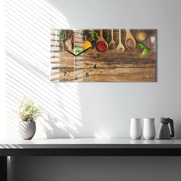 Orologio rettangolare Cucchiai di spezie