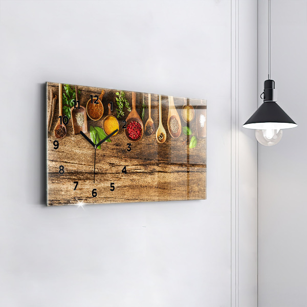 Orologio rettangolare Cucchiai di spezie