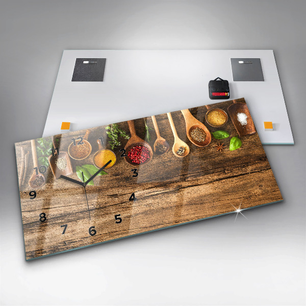 Orologio rettangolare Cucchiai di spezie