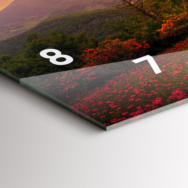 Orologio rettangolare Albero del cuore dell'amore