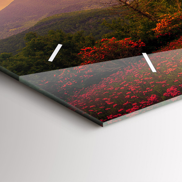 Orologio rettangolare Albero del cuore dell'amore