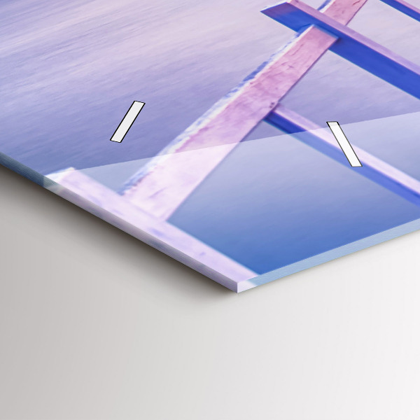 Orologio rettangolare Il ponte del porto di sera