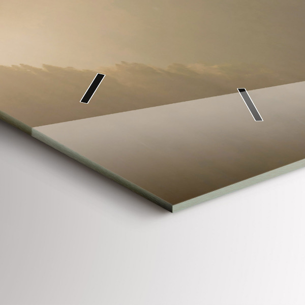 Orologio rettangolare Un albero in montagna