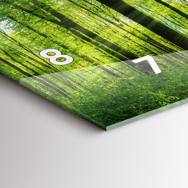 Orologio rettangolare Alberi della foresta naturale