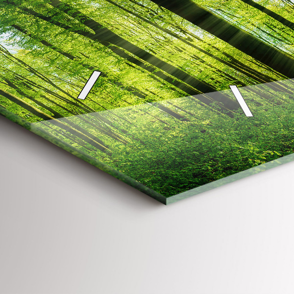 Orologio rettangolare Alberi della foresta naturale