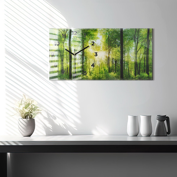 Orologio rettangolare Alberi della foresta naturale