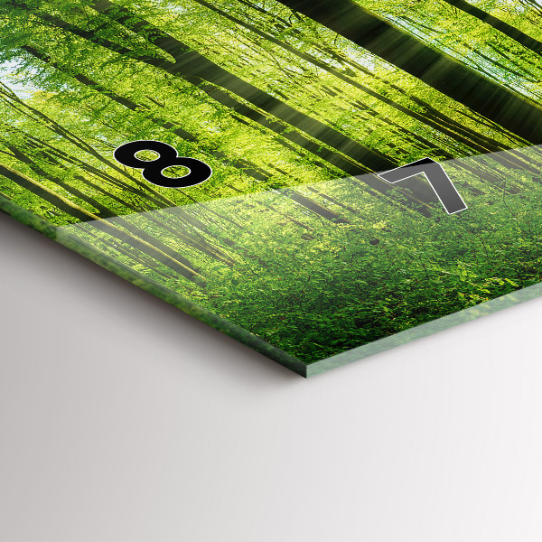 Orologio rettangolare Alberi della foresta naturale