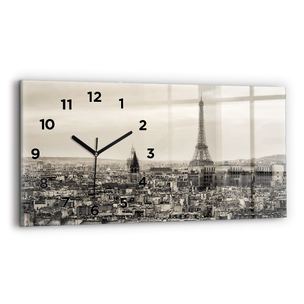 Orologio rettangolare Panorama paesaggistico di Parigi