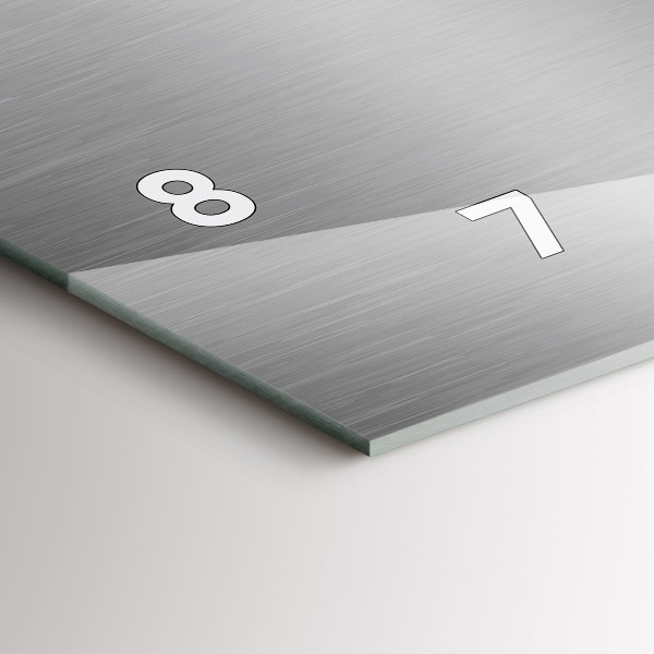 Orologi orizzontali Astrazione di metallo grigio