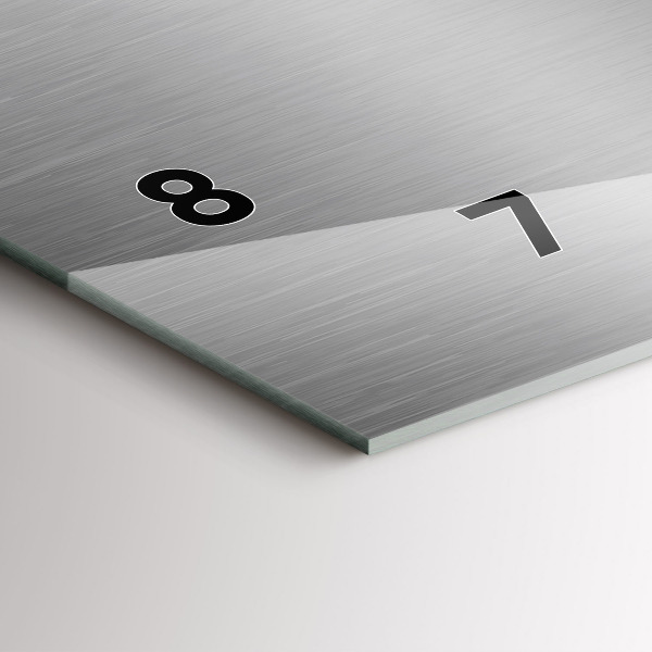 Orologi orizzontali Astrazione di metallo grigio