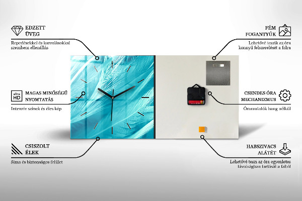 Orologio rettangolare Modello in marmo