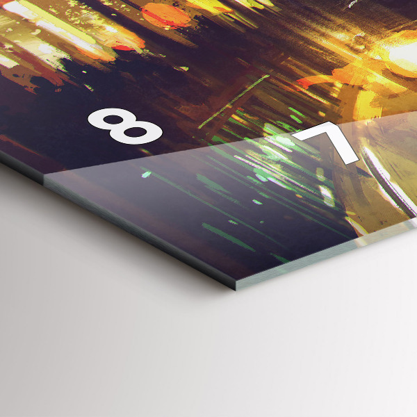 Orologio rettangolare Città dipinta