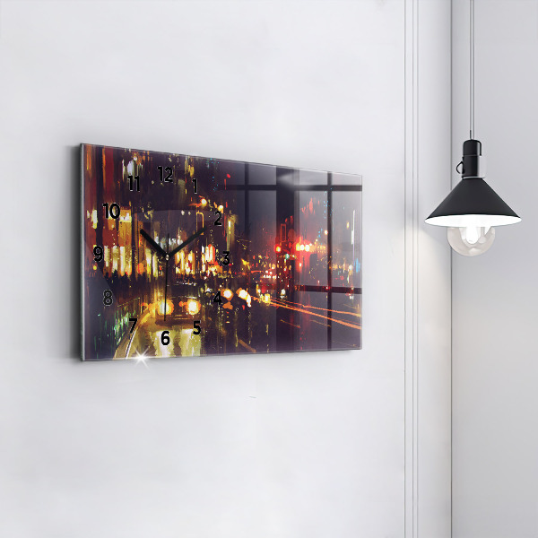 Orologio rettangolare Città dipinta