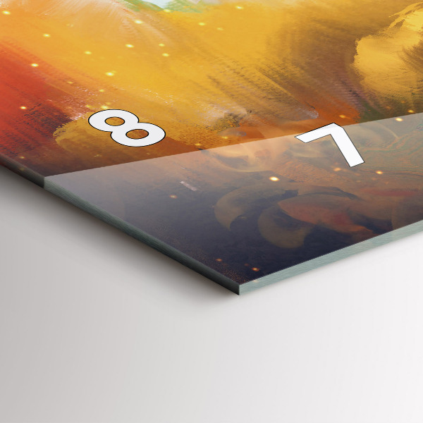 Orologio rettangolare Pittura astratta