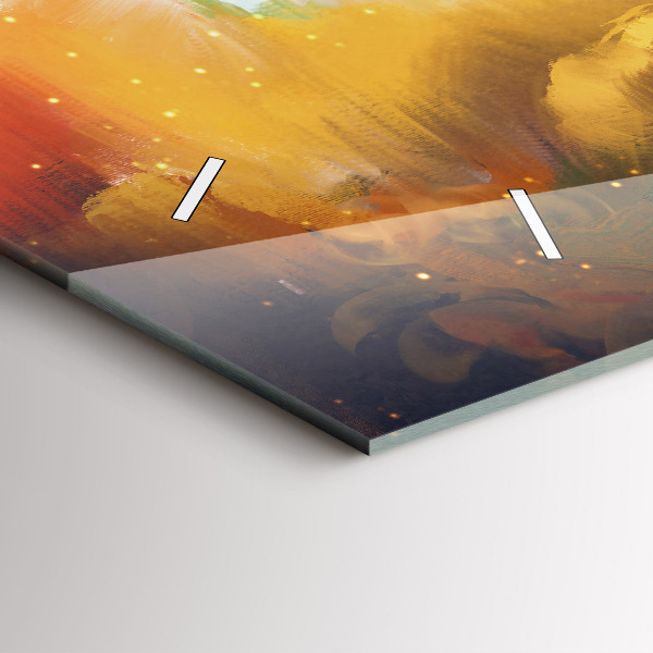 Orologio rettangolare Pittura astratta