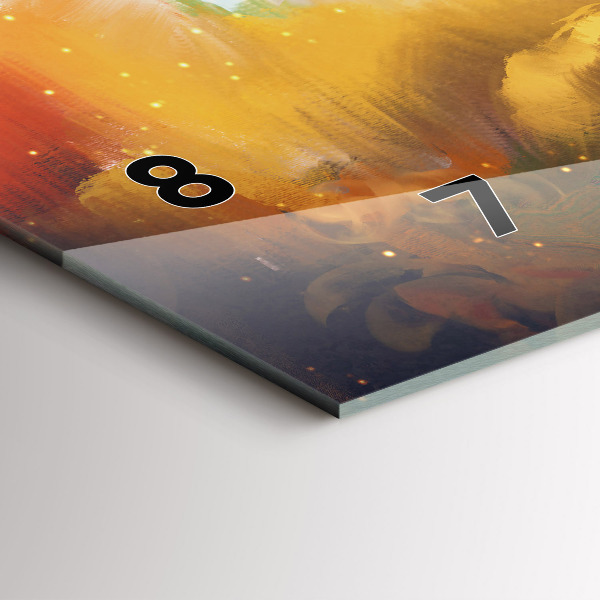 Orologio rettangolare Pittura astratta