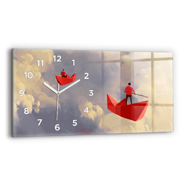 Orologio rettangolare Navi di carta