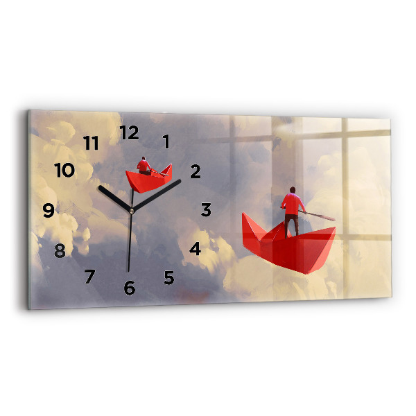 Orologio rettangolare Navi di carta