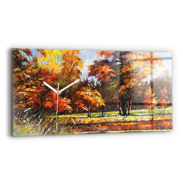 Orologio rettangolare Paesaggio autunnale con un fiume
