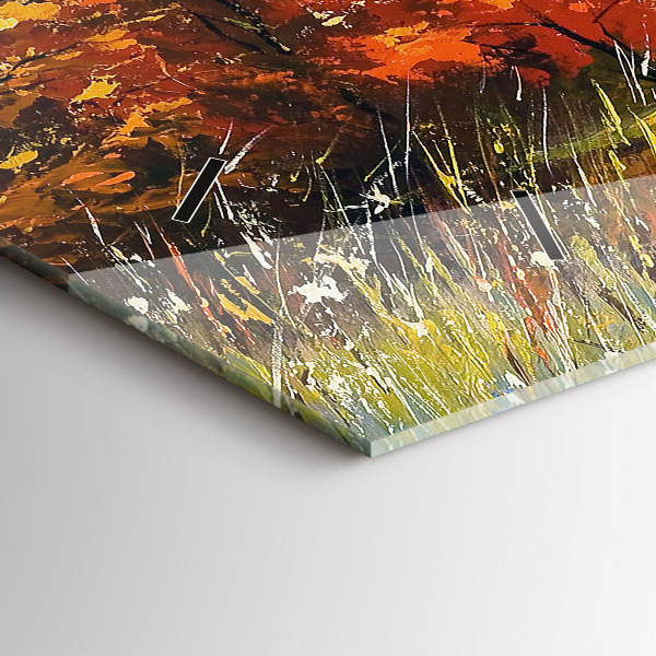 Orologio rettangolare Paesaggio autunnale con un fiume