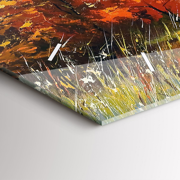 Orologio rettangolare Paesaggio autunnale con un fiume