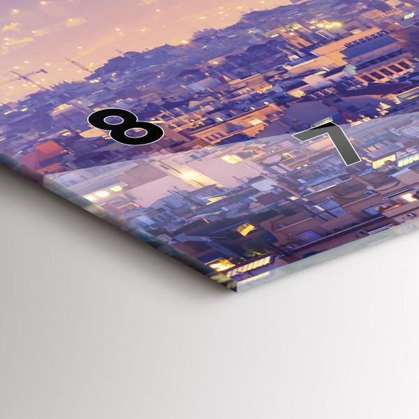 Orologio rettangolare Vista di Barcellona