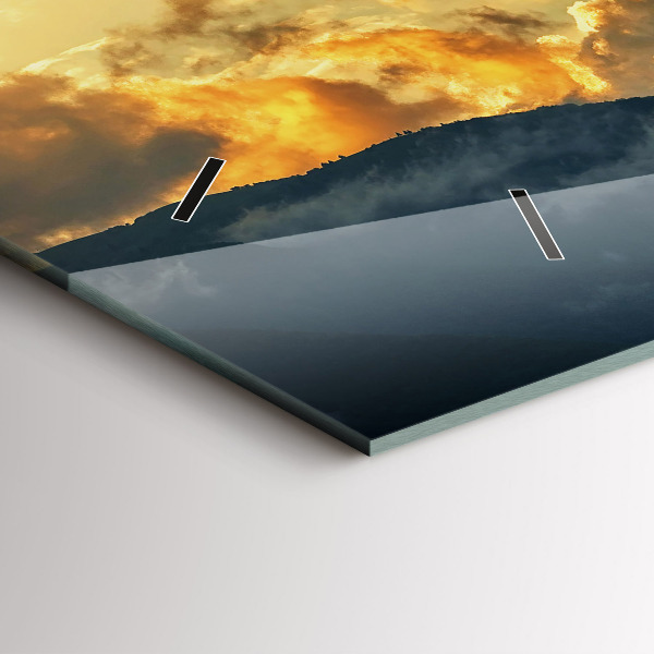 Orologio rettangolare Volo in mongolfiera tra le nuvole