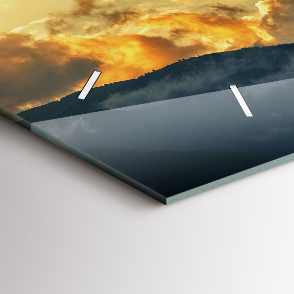 Orologio rettangolare Volo in mongolfiera tra le nuvole