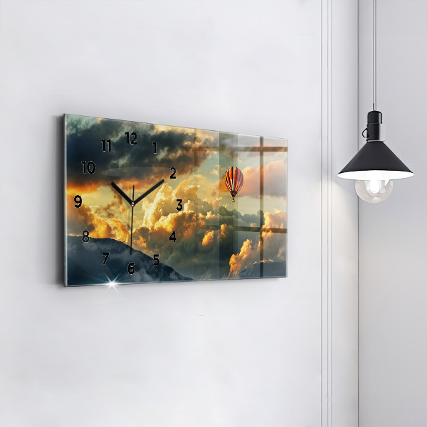 Orologio rettangolare Volo in mongolfiera tra le nuvole