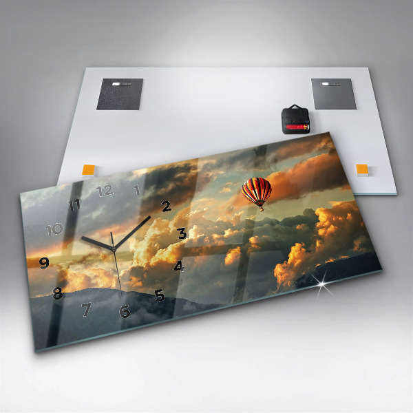 Orologio rettangolare Volo in mongolfiera tra le nuvole