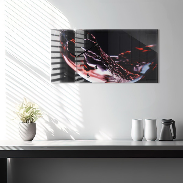 Orologio rettangolare Bicchiere di vino