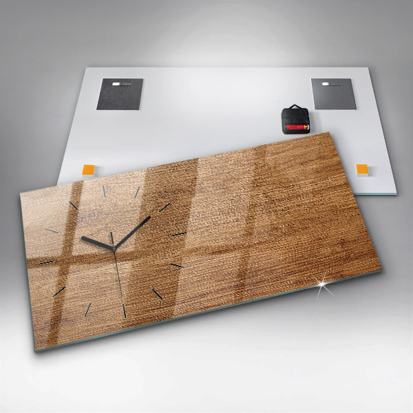 Orologio rettangolare Legno chiaro